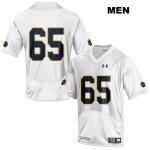 Notre Dame Fighting Irish Men's Michael Vinson #65 White Under Armour No Name Authentic Stitched College NCAA Football Jersey PTR2399IR